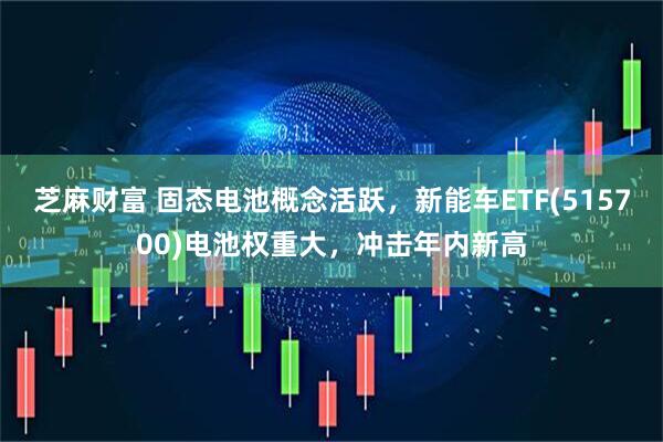 芝麻财富 固态电池概念活跃，新能车ETF(515700)电池权重大，冲击年内新高