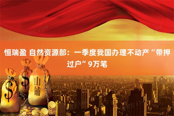 恒瑞盈 自然资源部：一季度我国办理不动产“带押过户”9万笔